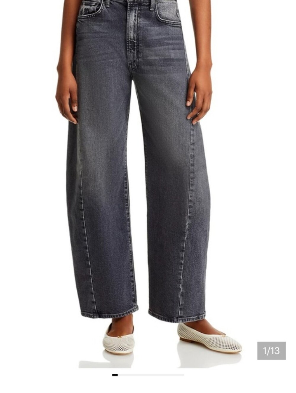 MOTHER SUPERIOR Jeans Half-Pipe Outta Sight Charcoal Black Size 28